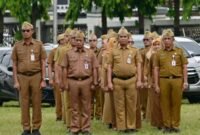 Peringatan Hari Desa Nasional (HDN) 2026 di lingkungan Sekretariat Daerah Provinsi Lampung, Senin (19/1/2026). (Foto: ist)
