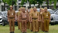 Peringatan Hari Desa Nasional (HDN) 2026 di lingkungan Sekretariat Daerah Provinsi Lampung, Senin (19/1/2026). (Foto: ist)